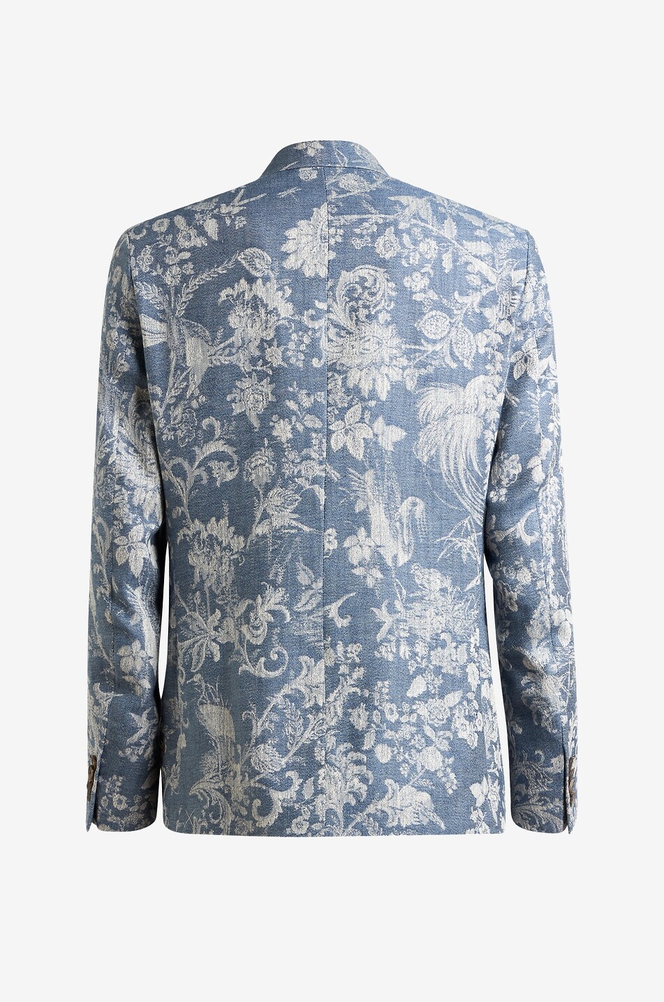 ETRO Roma Sport jungle patterned jacquard blazer Men MEDIUM BLUE 2