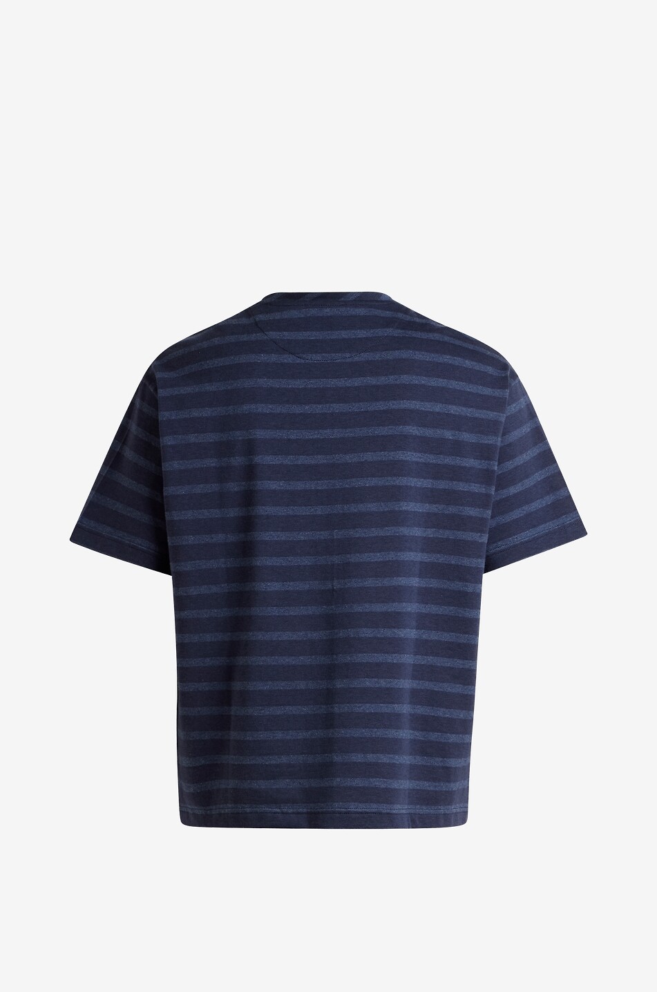 ETRO Striped jersey round-neck T-shirt with chest pocket Men DARK BLUE 2