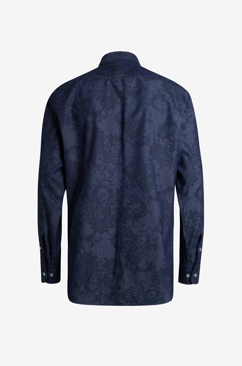 ETRO Denim-Hemd mit Paisley-Print Roma Herren MITTELBLAU 2