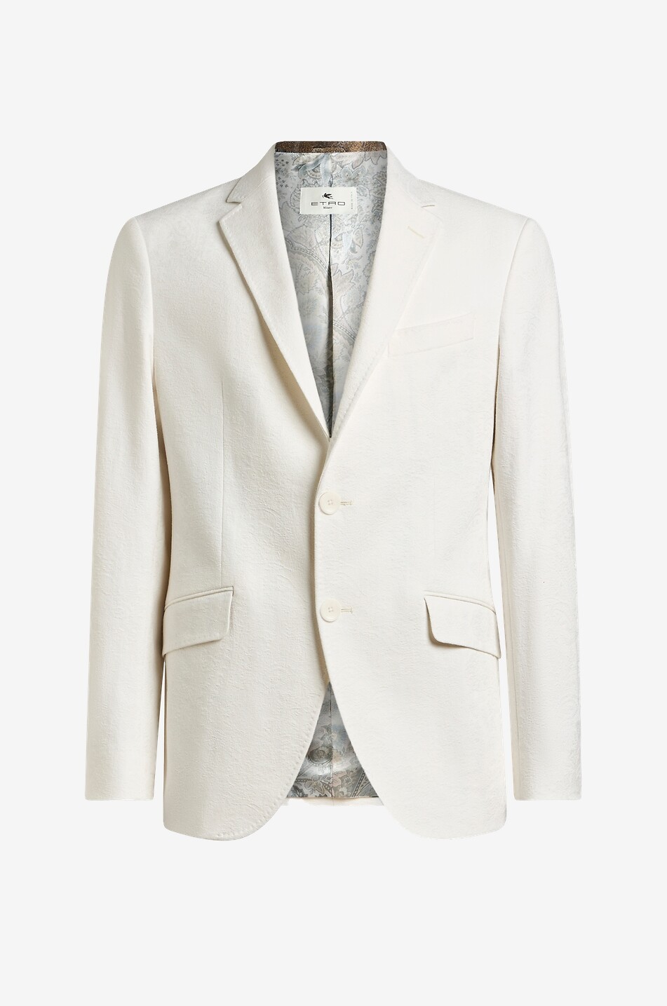 Roma single-breasted Paisley jacquard blazer