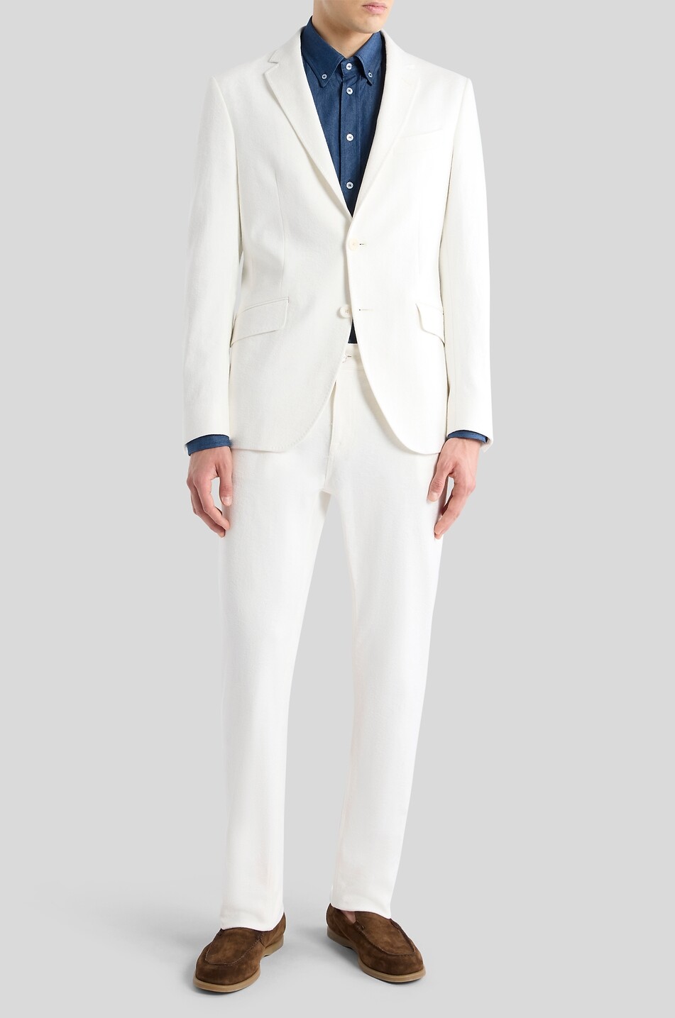 ETRO Roma single-breasted Paisley jacquard blazer Men WHITE 3