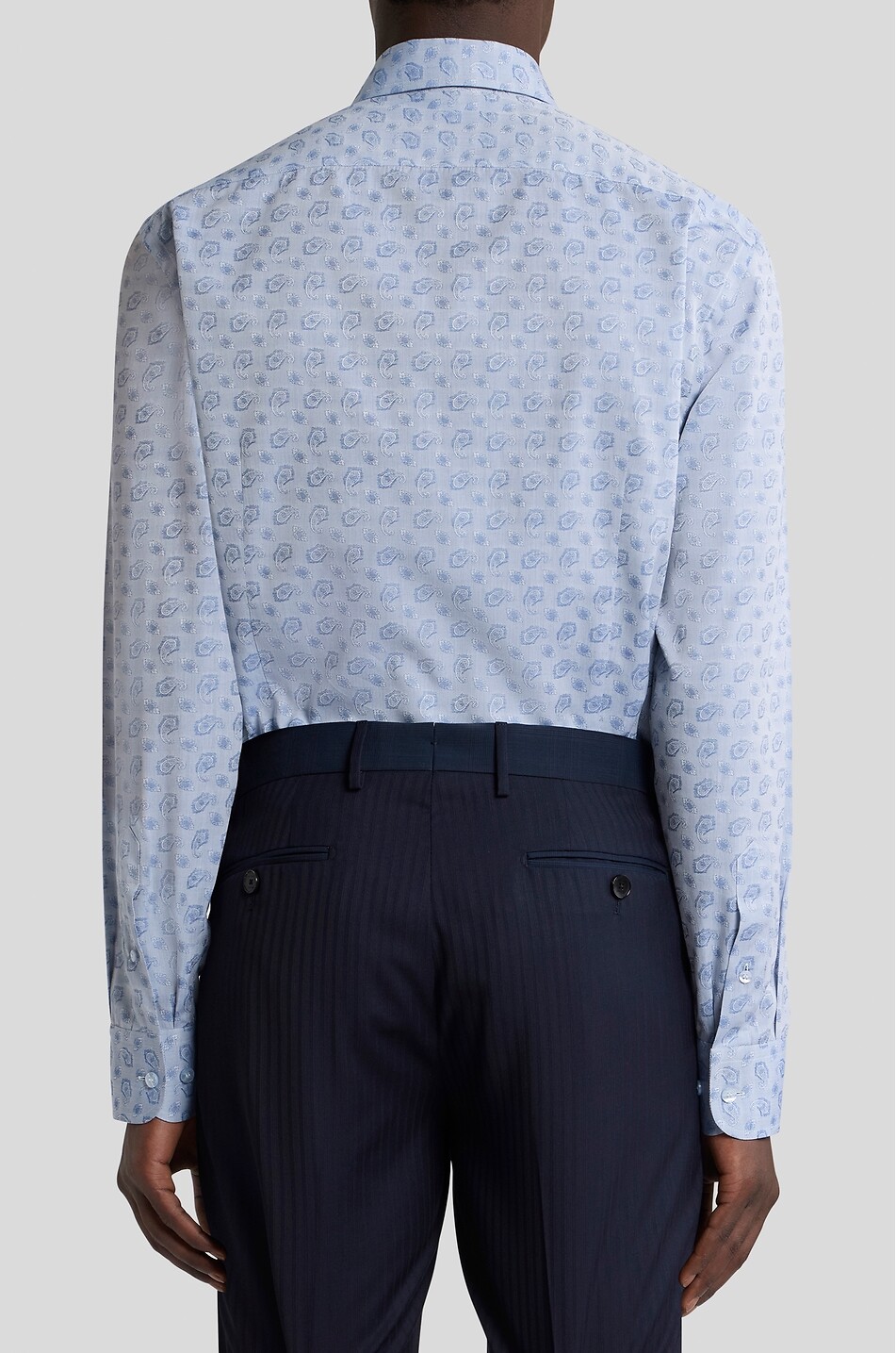ETRO Baumwollhemd aus Paisley-Jacquard Roma Herren HELLBLAU 5