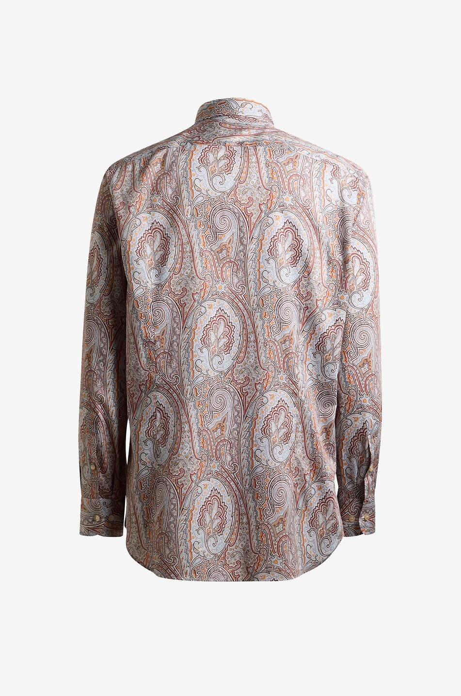 ETRO Roma Paisley printed silk shirt Men MEDIUM BROWN 2