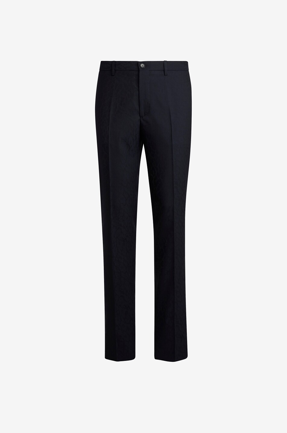 Slim-Fit-Hose aus geblümtem Baumwolljacquard Roma