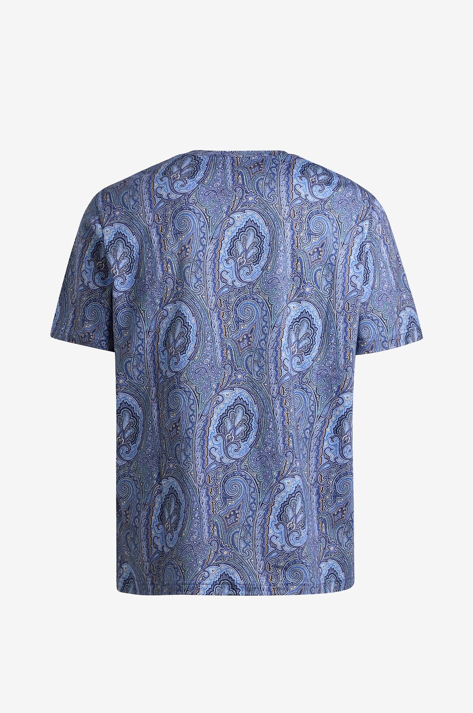 ETRO Rundhals-T-Shirt aus Jersey mit Paisleymuster Herren MITTELBLAU 2