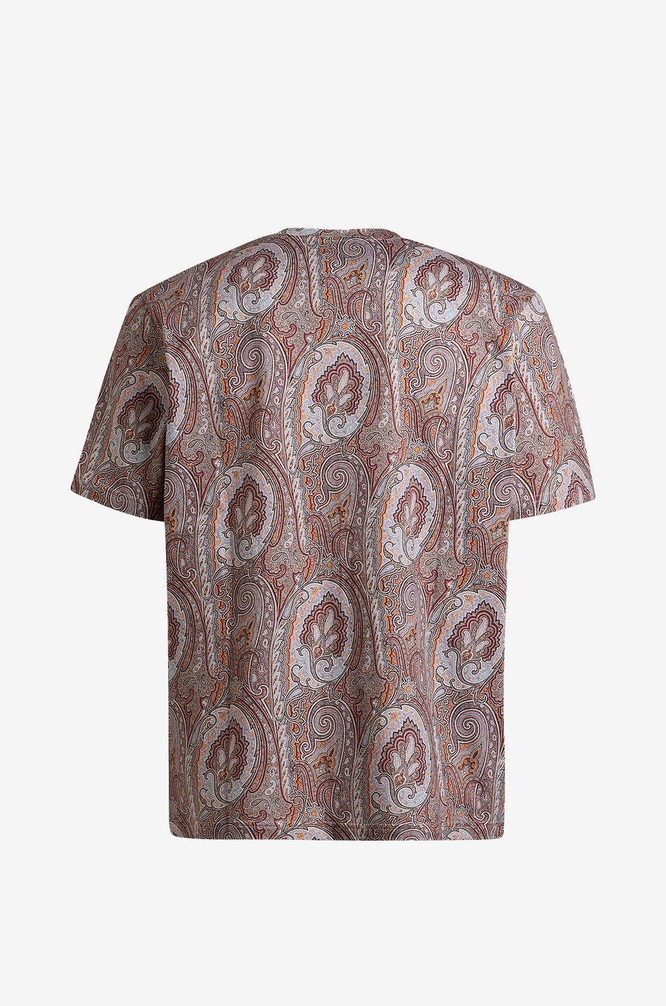 ETRO T-shirt à col rond en jersey motif paisley Homme MARRON MOYEN 2