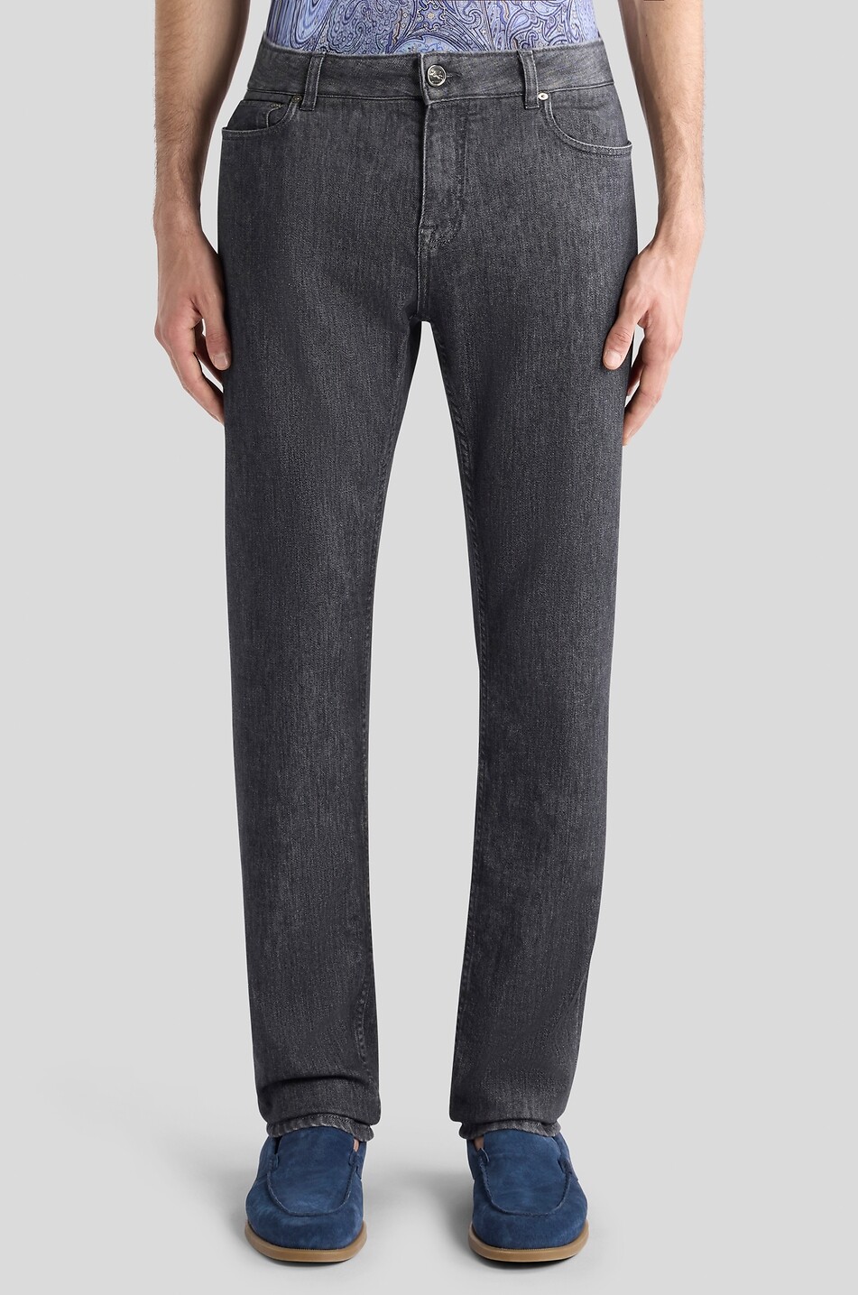 ETRO Roma slim faded jeans Men BLACK 3