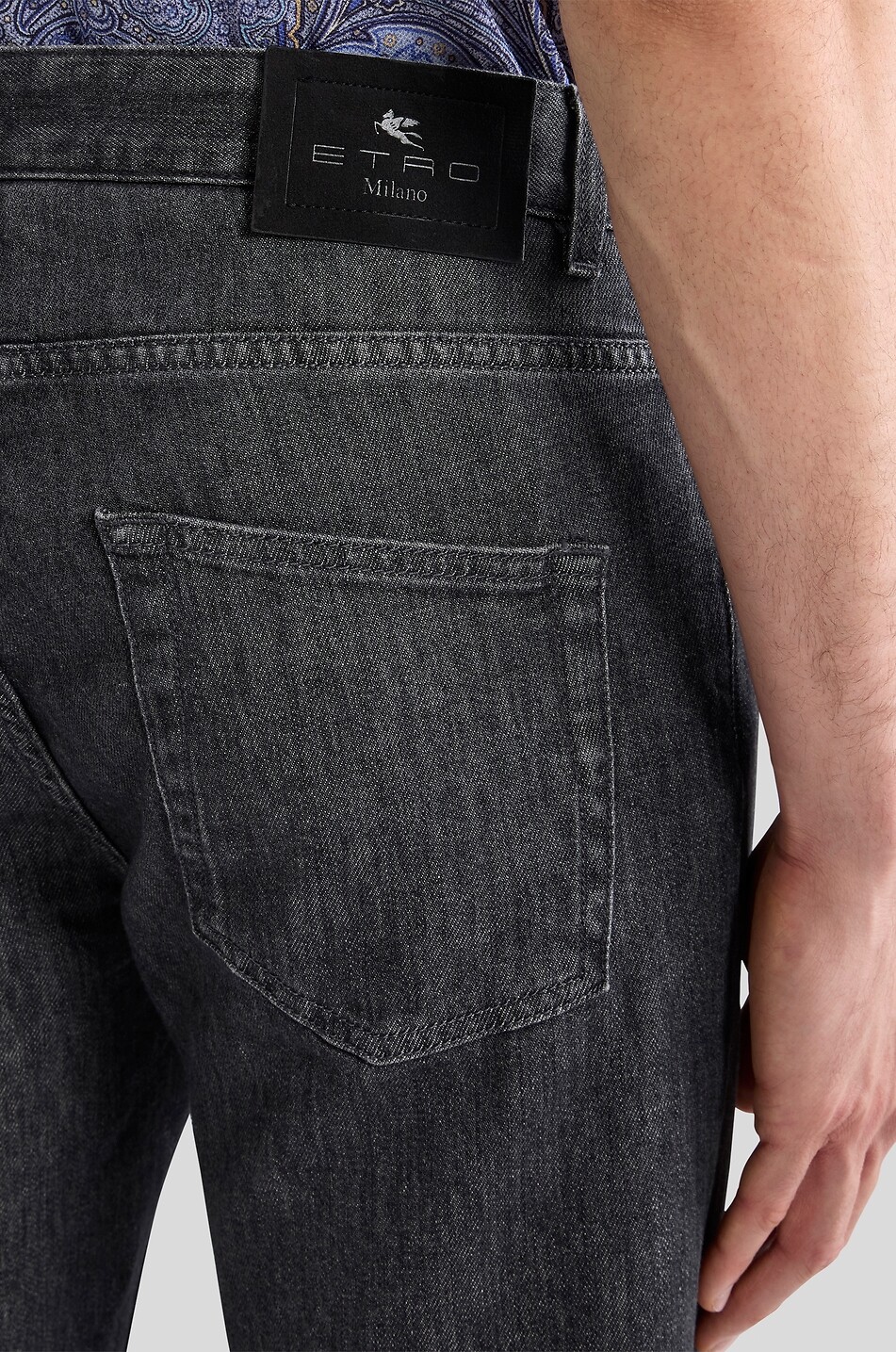 ETRO Roma slim faded jeans Men BLACK 7