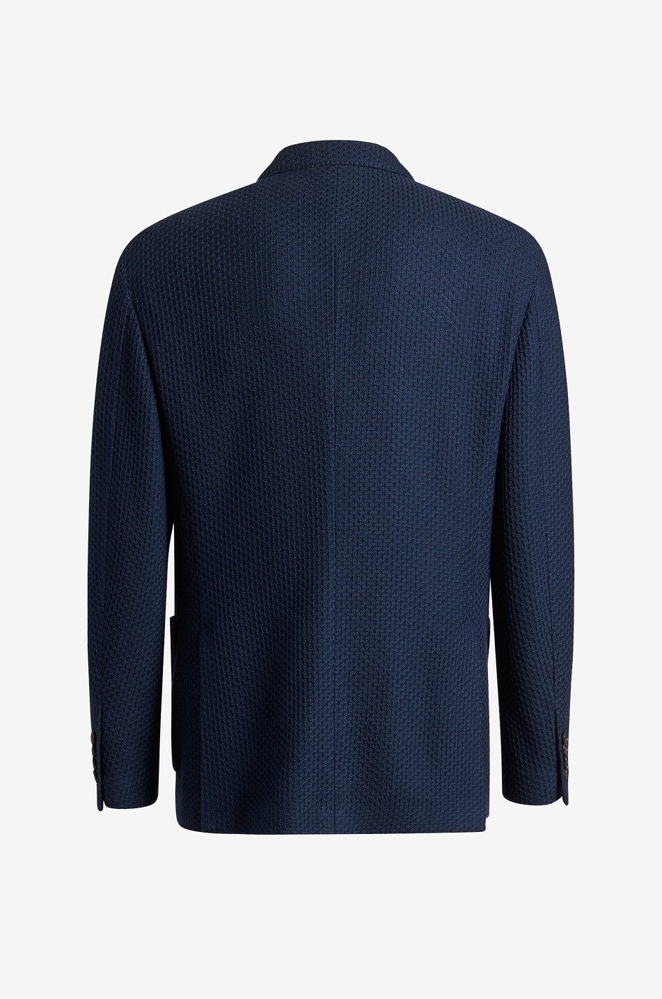 ETRO Blazer à boutonnage double en jersey de coton et soie texturé Homme BLEU FONCE 2