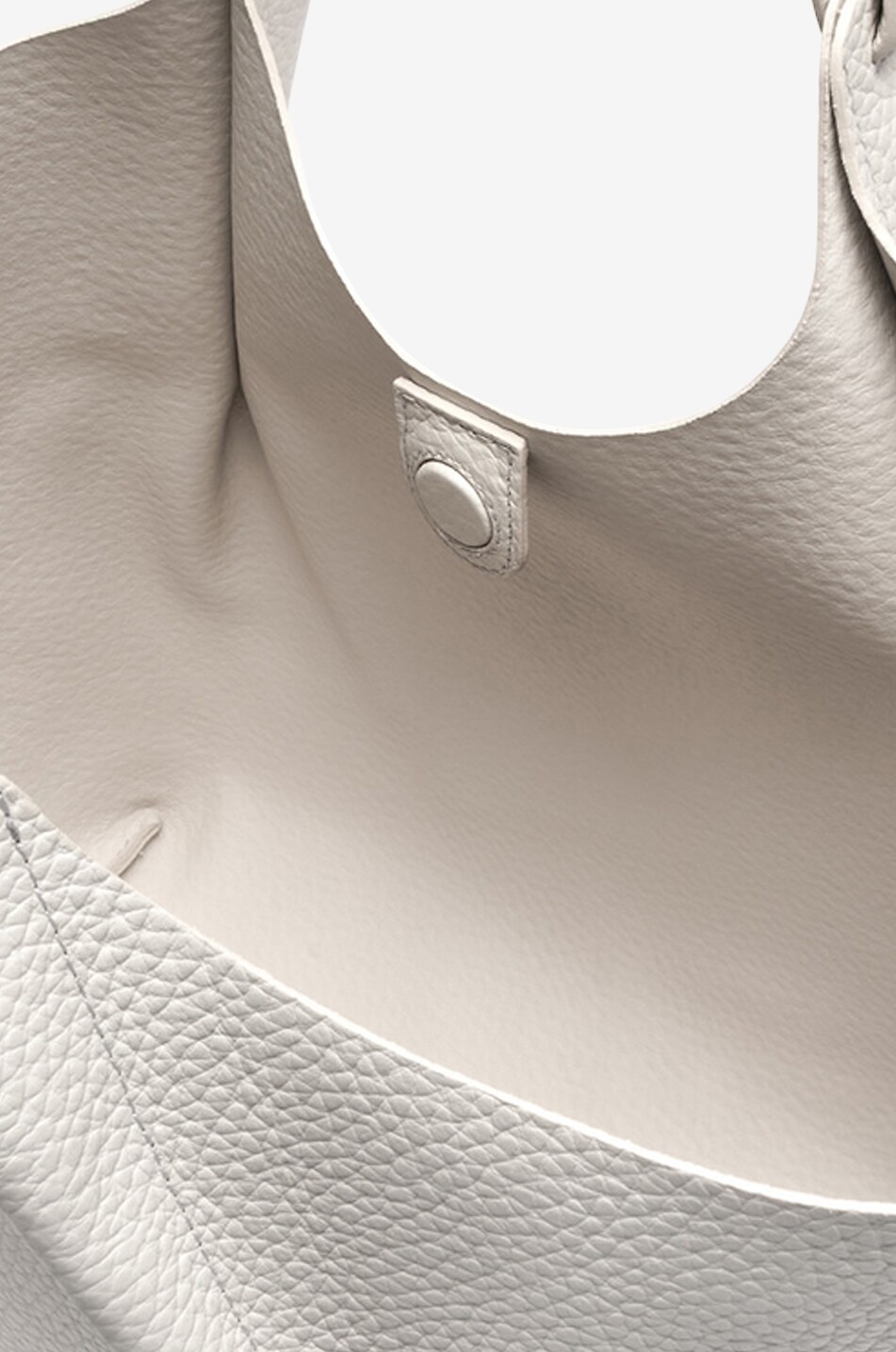 GIANNI CHIARINI Handtasche aus genarbtem Leder Dua Damen CREMEFARBEN 5