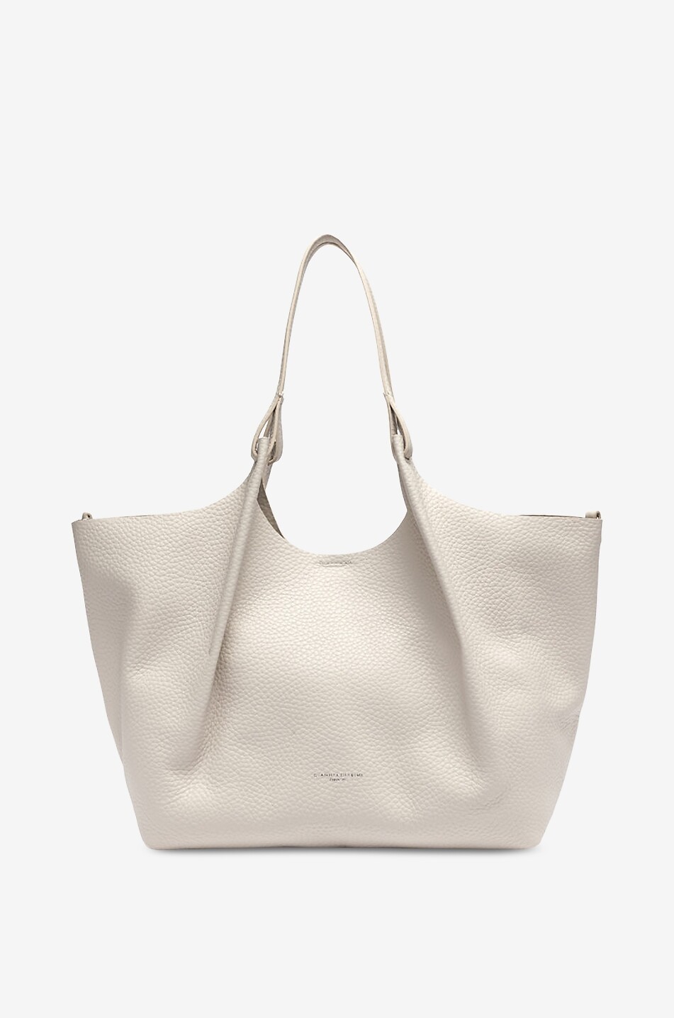 GIANNI CHIARINI Handtasche aus genarbtem Leder Dua Damen CREMEFARBEN 6