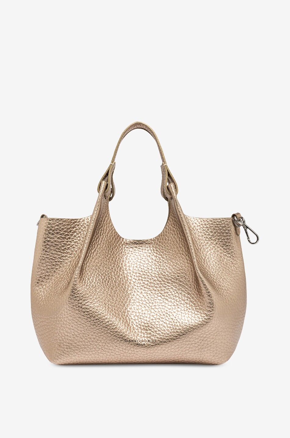 GIANNI CHIARINI Dua grained leather handbag Women Colourless 1