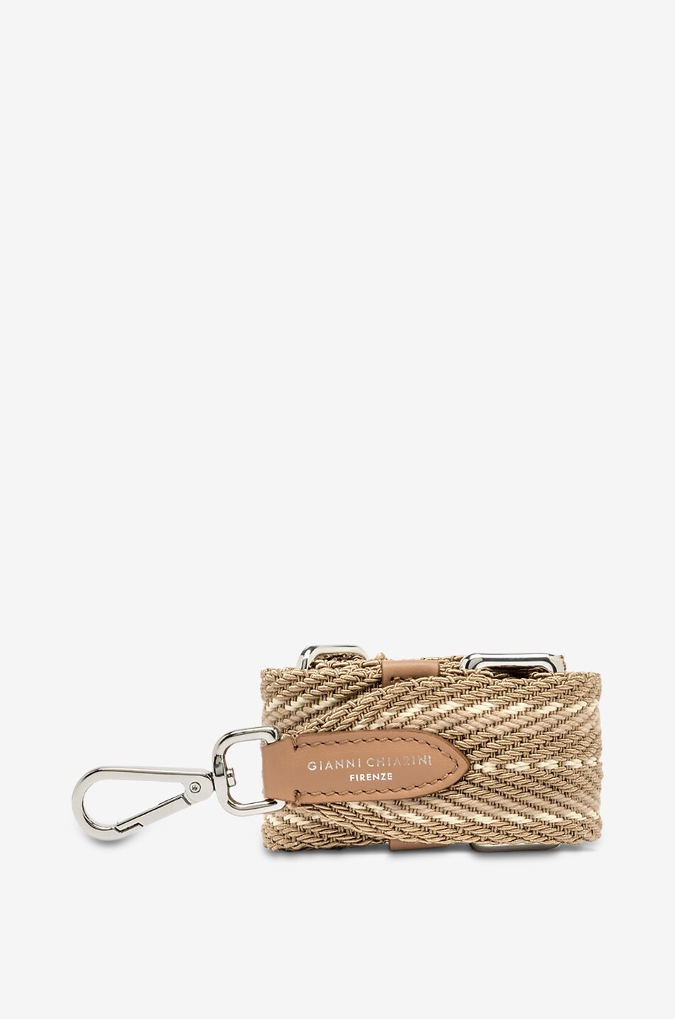 GIANNI CHIARINI Taschengurt aus Chevron-Stoff Punto 50 Damen [akeneo-beigefonce] 2