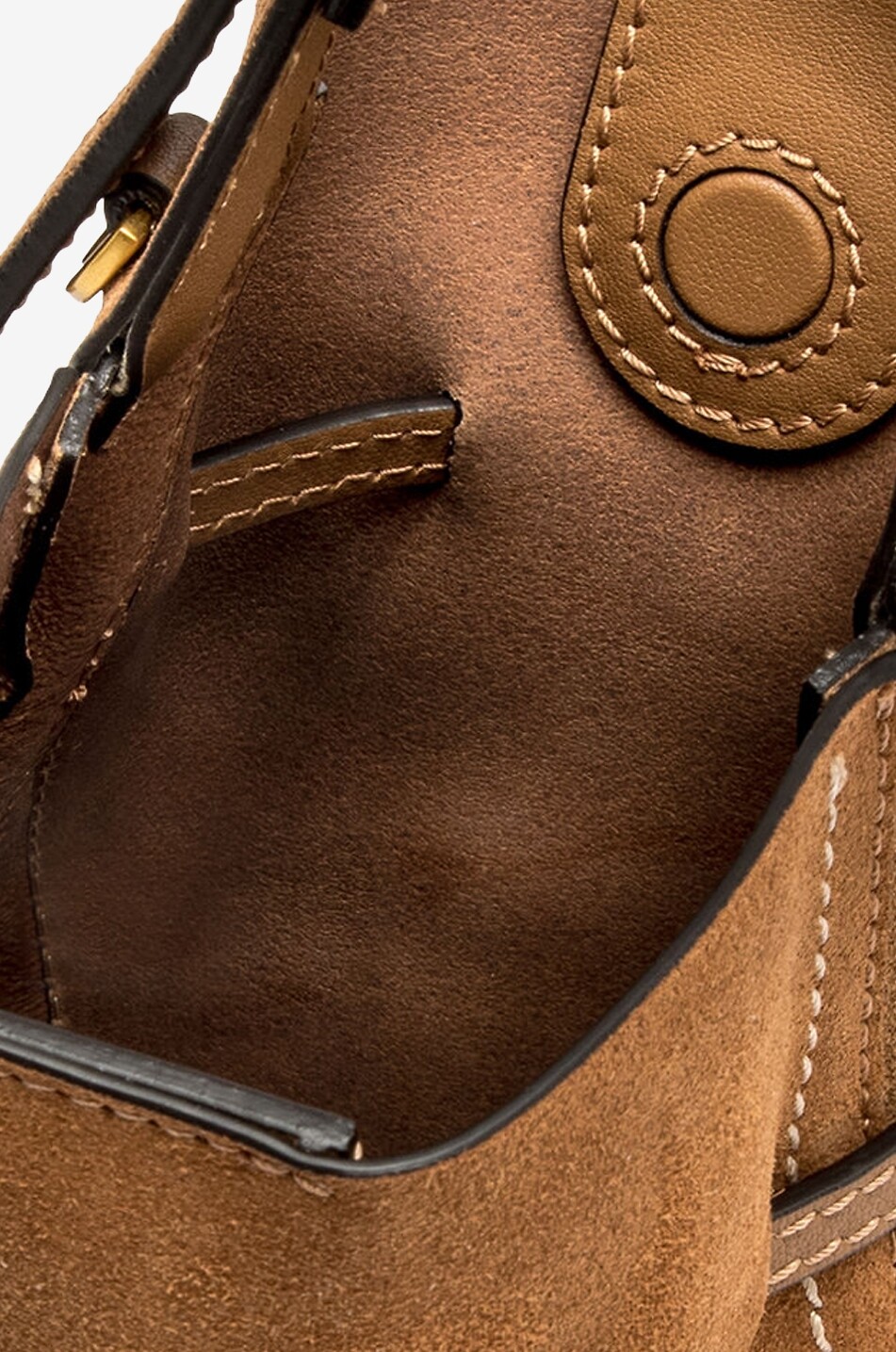 GIANNI CHIARINI Bucket-Tasche aus Wildleder Sienna Damen HELLBRAUN 10