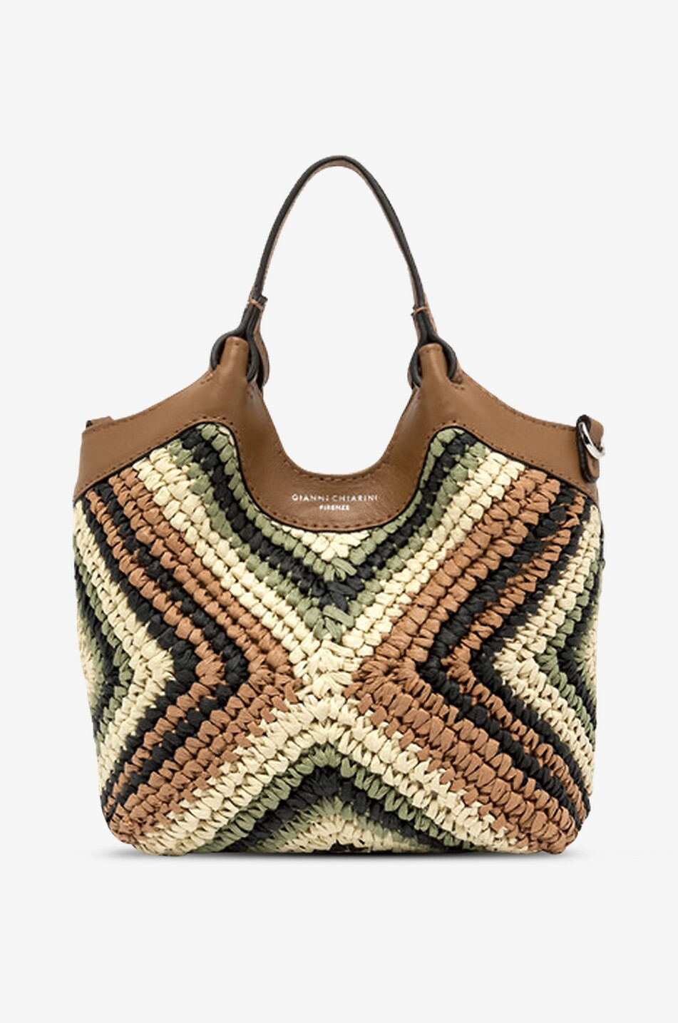 Quadratische Handtasche aus Bast Dua