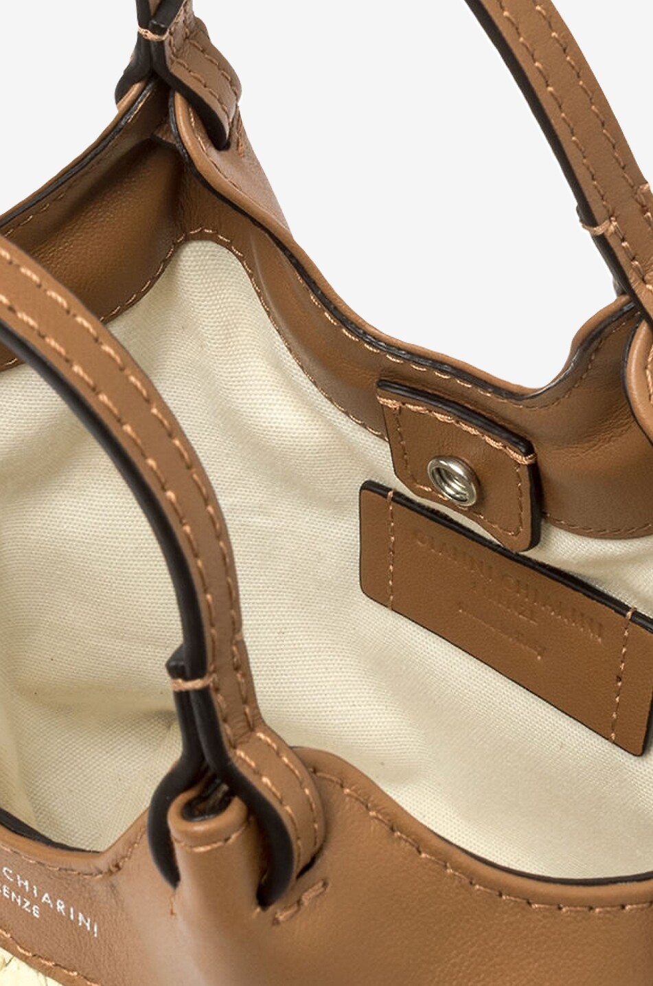 GIANNI CHIARINI Quadratische Handtasche aus Bast Dua Damen BUNT 4