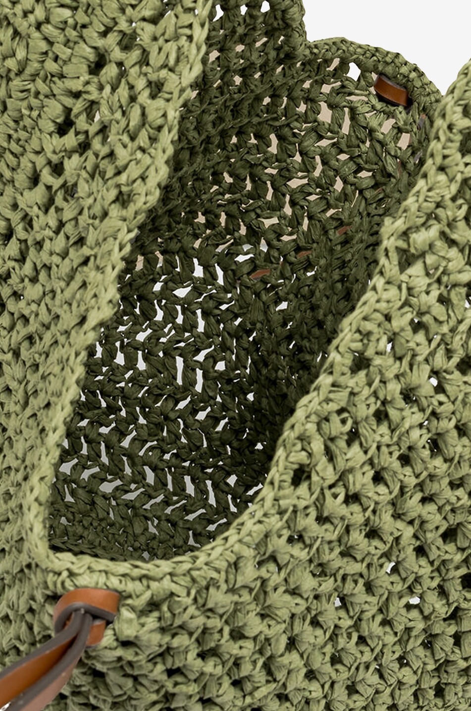 GIANNI CHIARINI Runde Handtasche aus Raphia Néfeli Damen GRÜN 4