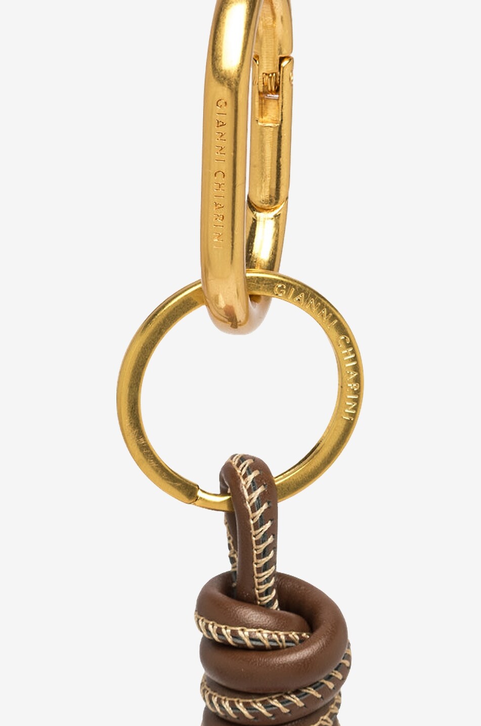 GIANNI CHIARINI Charm pour sac à main en cuir Desert Flower Femme ROSE FONCÉ 4