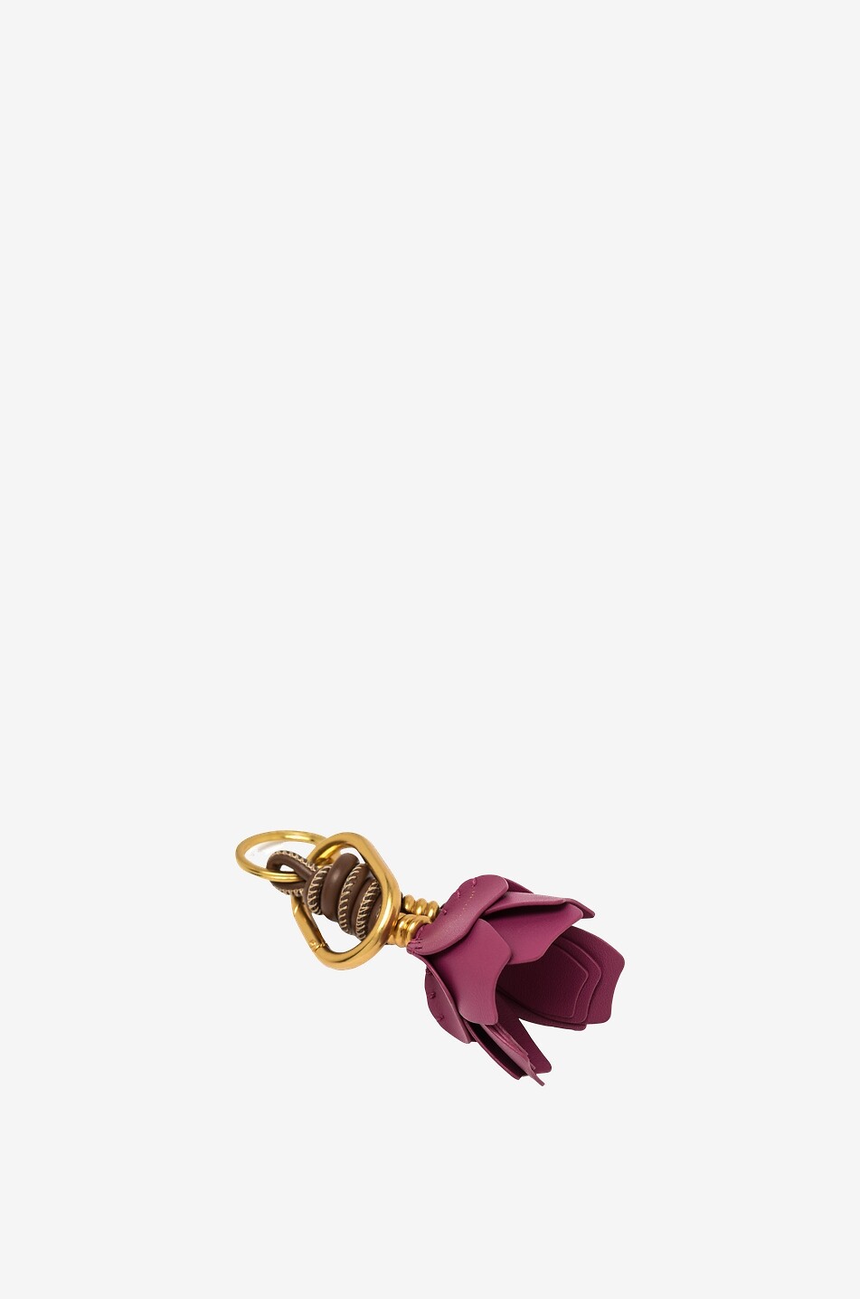 GIANNI CHIARINI Charm pour sac à main en cuir Desert Flower Femme ROSE FONCÉ 6