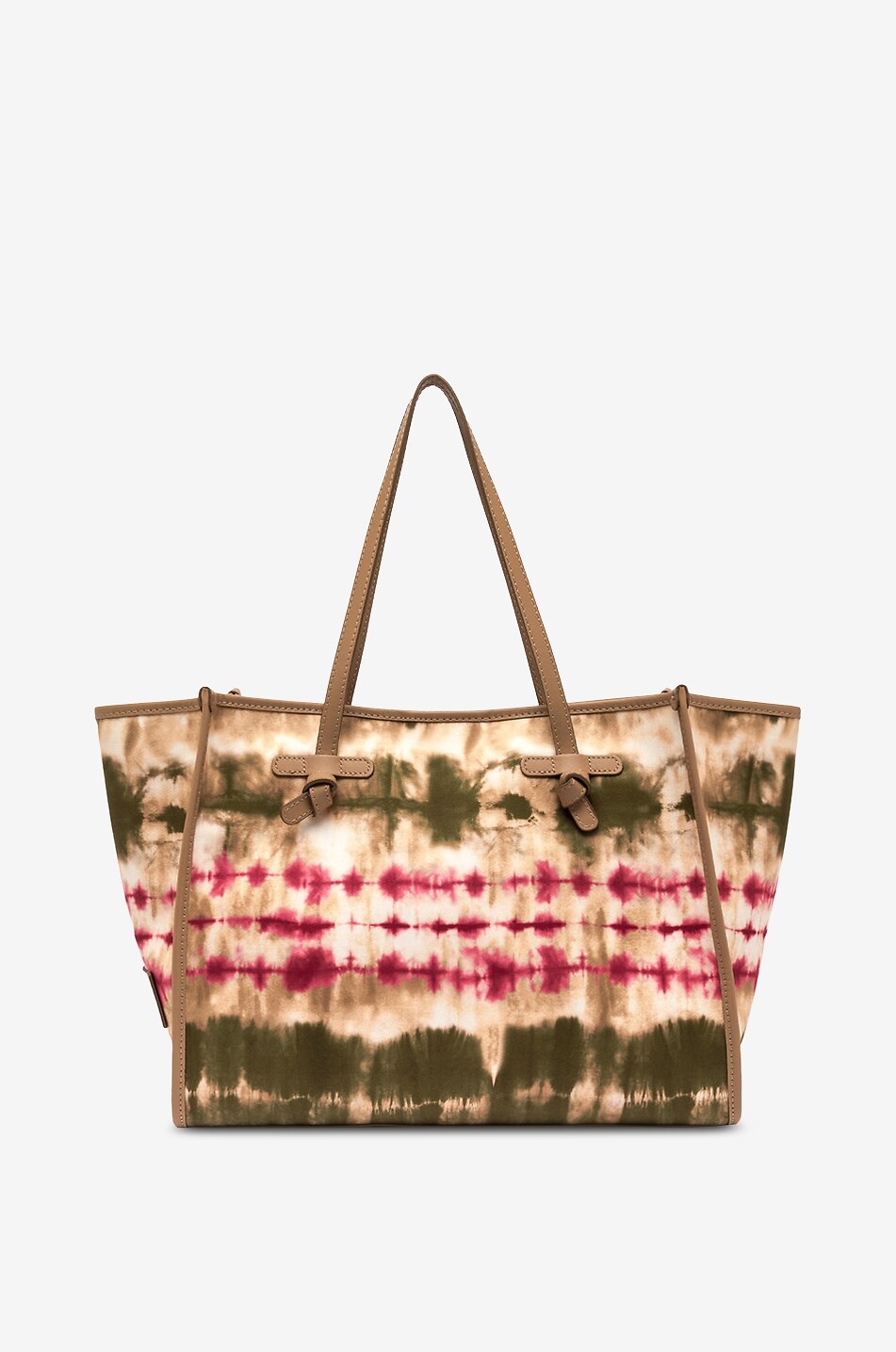 GIANNI CHIARINI Sac cabas en toile motif tie-dye et cuir Marcella Femme MULTICOLORE 9