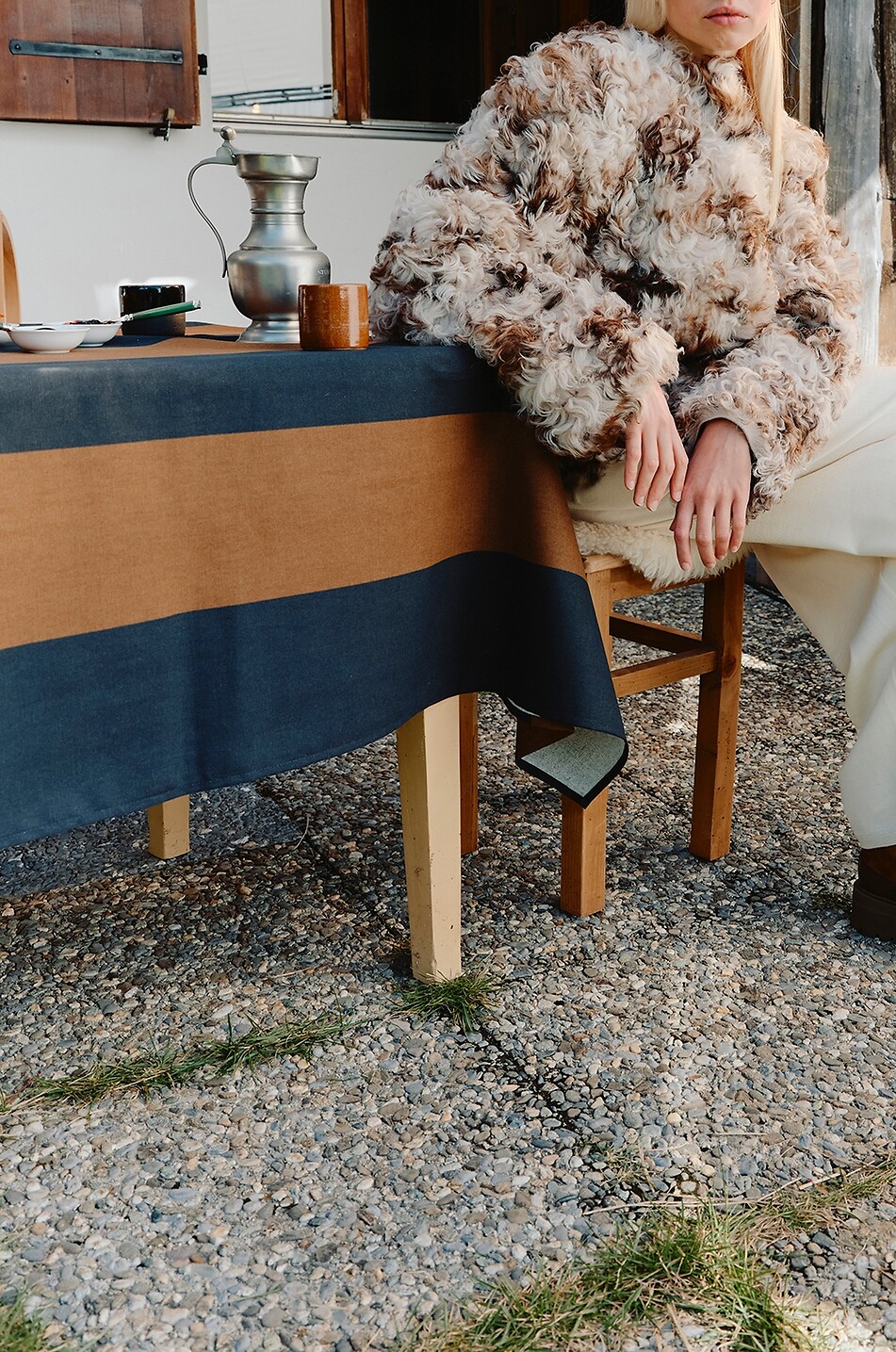 AQUAZZURA Very Cortina warm bi-material lace-up ankle boots Women BROWN 3