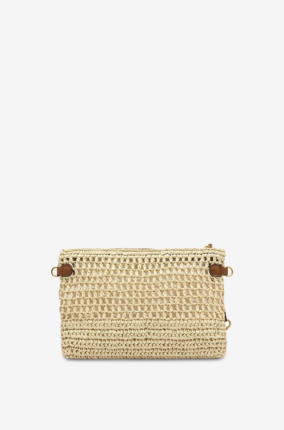 GIANNI CHIARINI Néfeli rectangular clutch bag with adjustable shoulder strap Women BEIGE 2