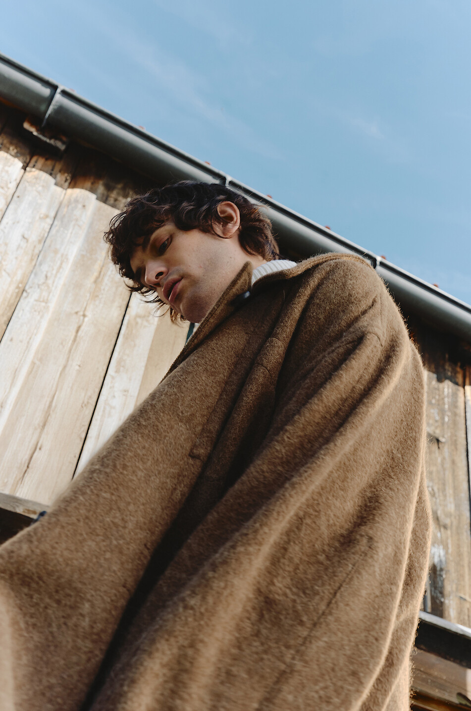 Duffle Coat wool and alpaca oversize coat - LEMAIRE - BROWN