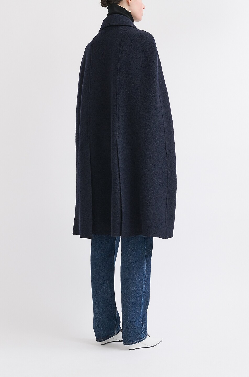 TOTEME Cape-Mantel aus Wolle Damen DUNKELBLAU 4