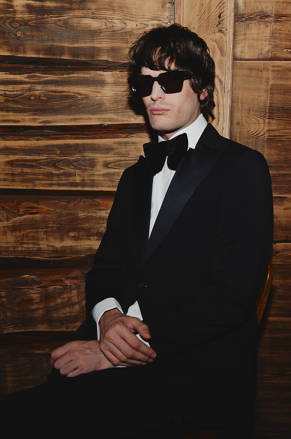 TOM FORD Vorgebundene Fliege aus Baumwollsamt Herren SCHWARZ 3