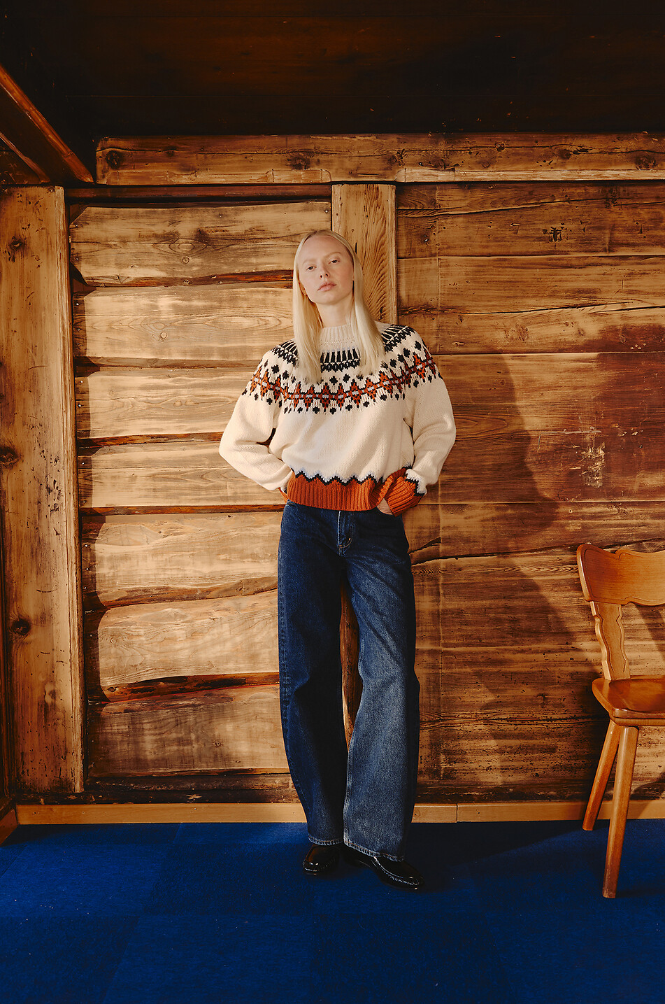 ALANUI Pull jacquard à col rond en laine Sweet Winter Femme BLANC 3