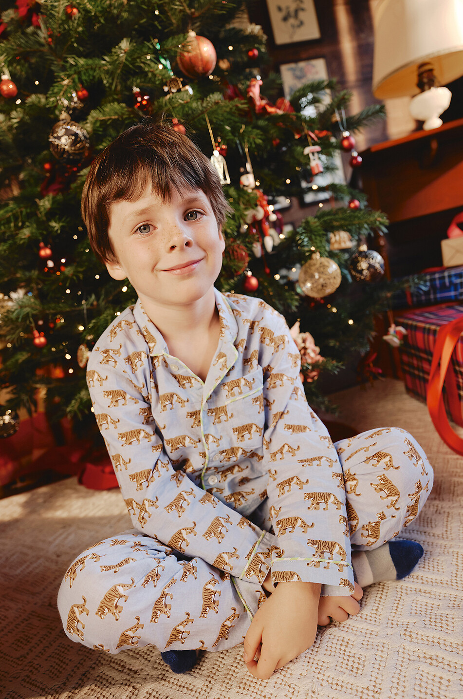 STUDIO BRAI Kids printed cotton Kiki pyjama Unisex LIGHT BLUE 3