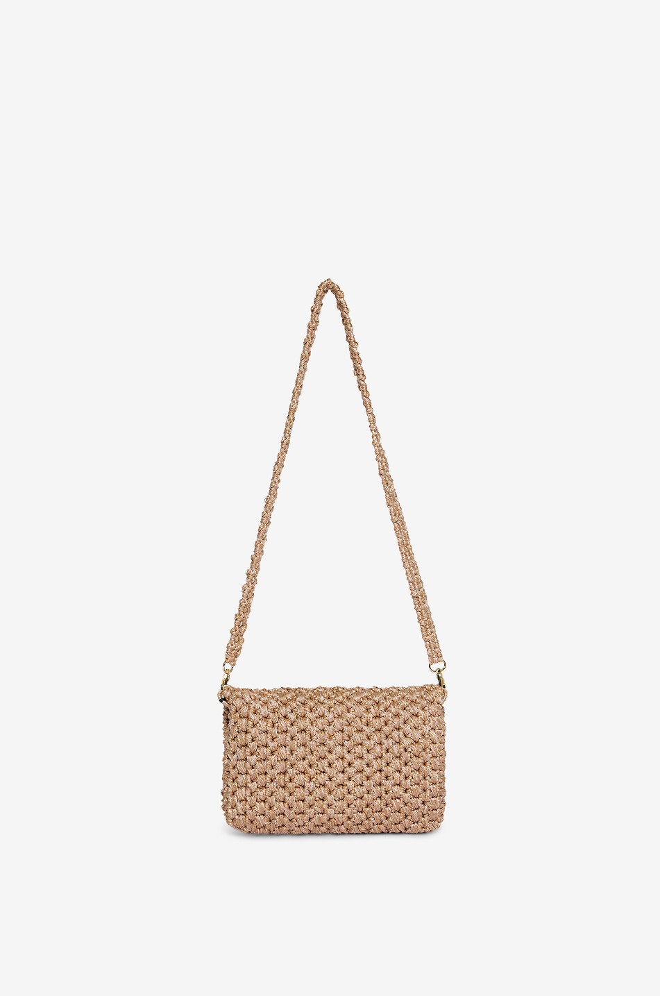 BOKS&BAUM PARIS Funkelnde rechteckige Häkeltasche Bovary Damen HELLROSA 3