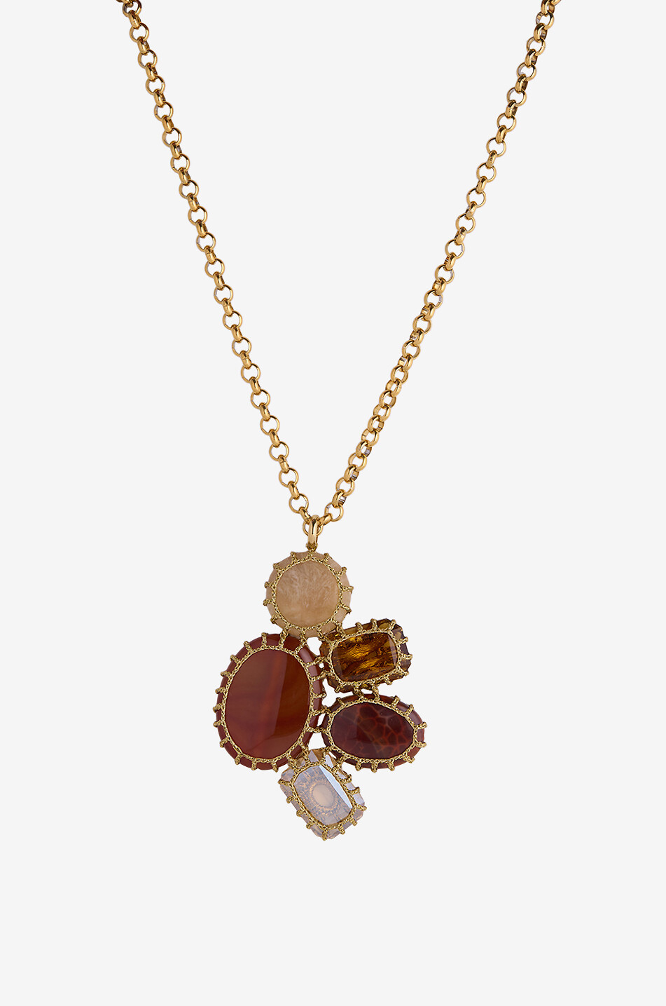 BOKS&BAUM PARIS Sautoir avec pendentif en pierres Venise Femme BEIGE 1