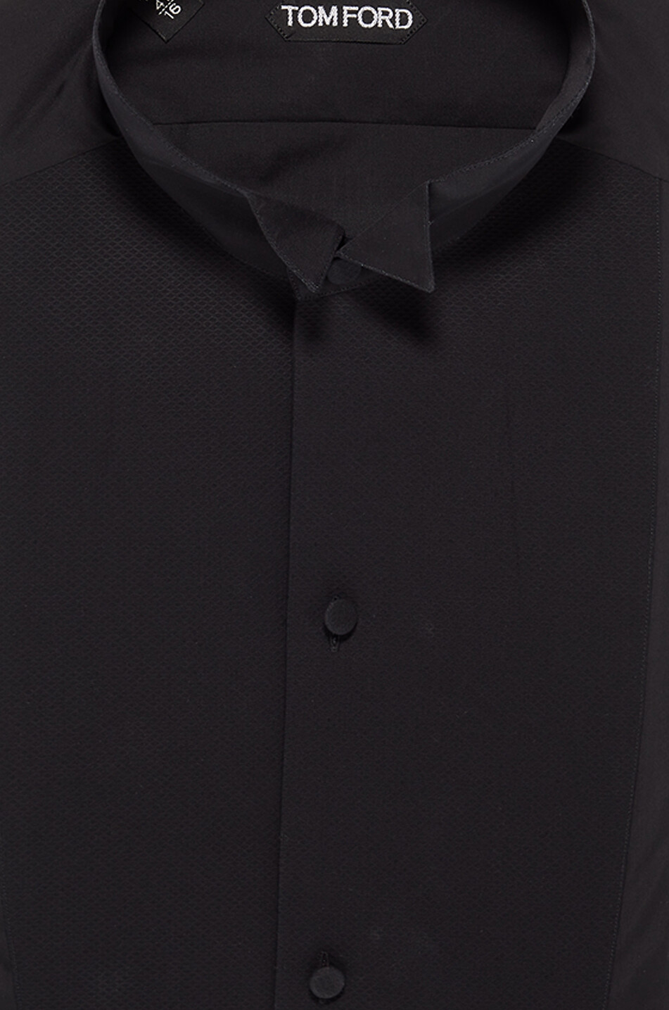 TOM FORD Chemise smoking à col cassé avec plastron Homme NOIR 2