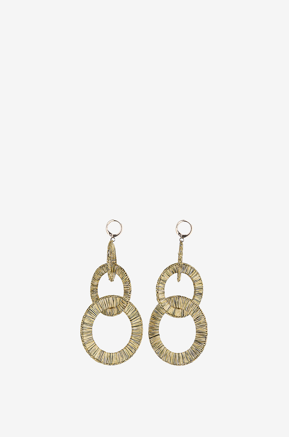 BOKS&BAUM PARIS Boucles d'oreilles pendantes Plume Femme Beige Foncé 2