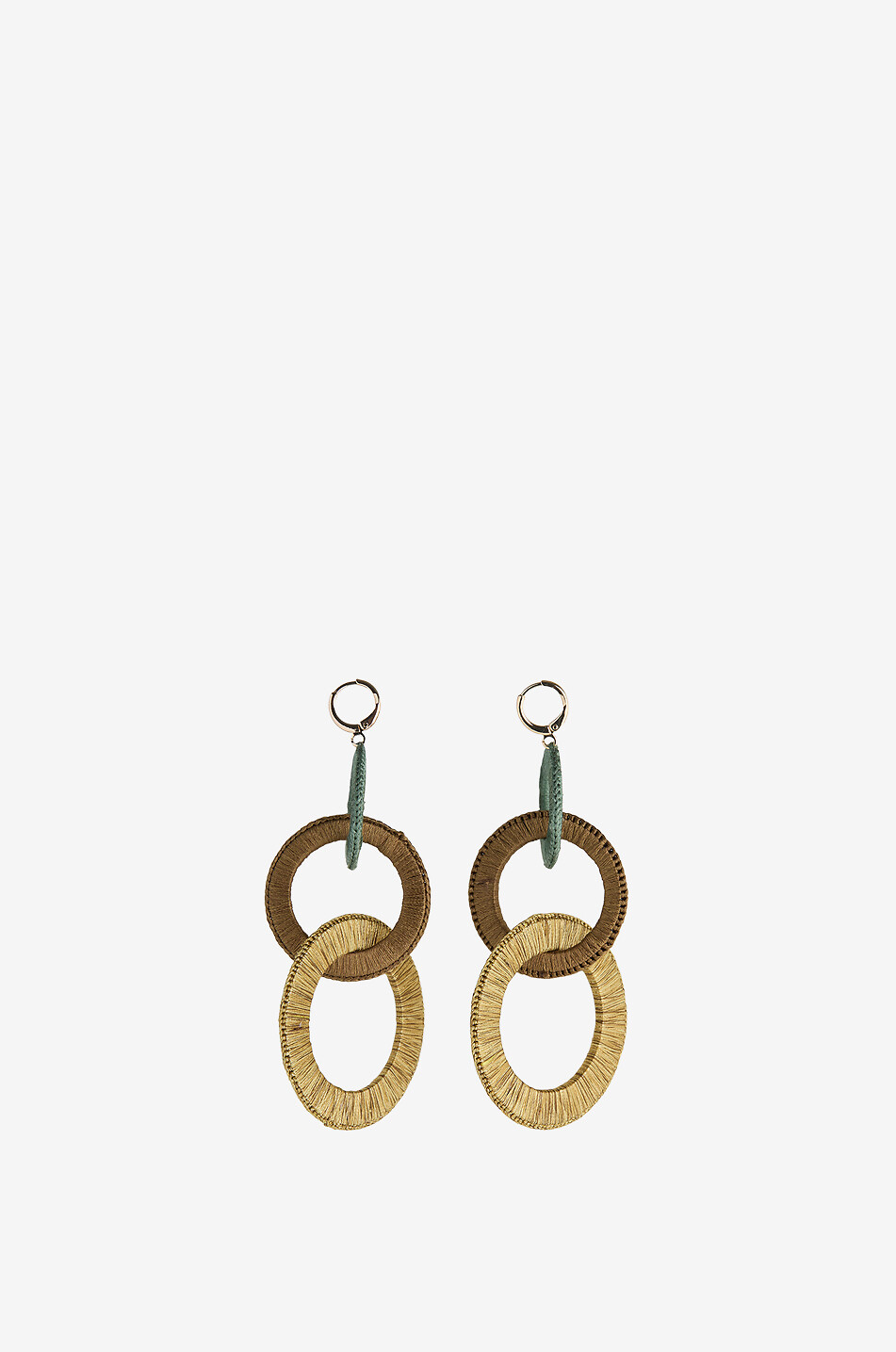 BOKS&BAUM PARIS Boucles d'oreilles pendantes Plume Femme VERT CLAIR 2