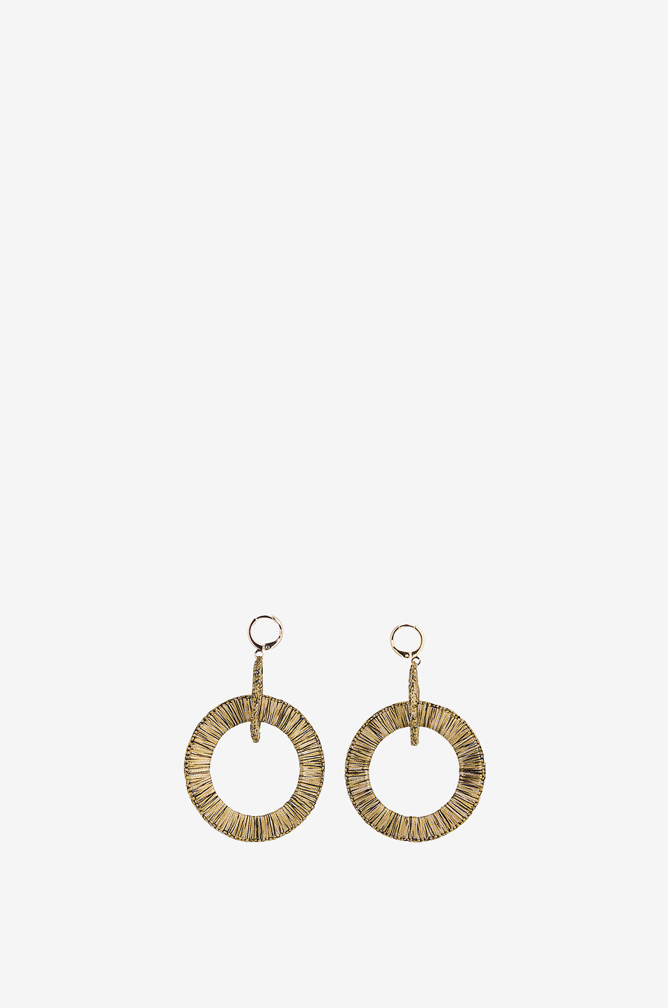 BOKS&BAUM PARIS Boucles d'oreilles pendantes Plume S Femme Beige Foncé 2
