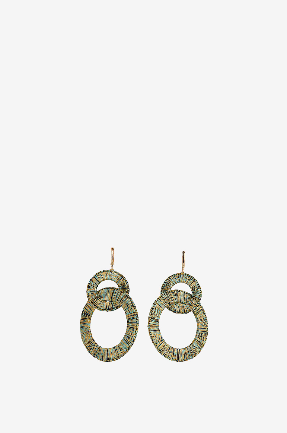 BOKS&BAUM PARIS Boucles d'oreilles pendantes Plume S Femme VERT CLAIR 1