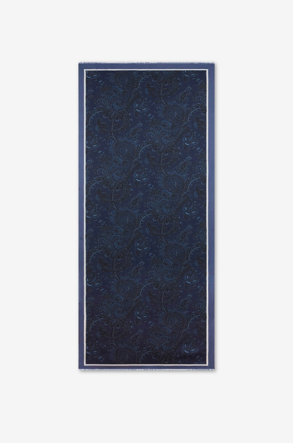 ETRO Schal aus Baumwolle mit Paisley-Print Orfeo Herren DUNKELBLAU 2