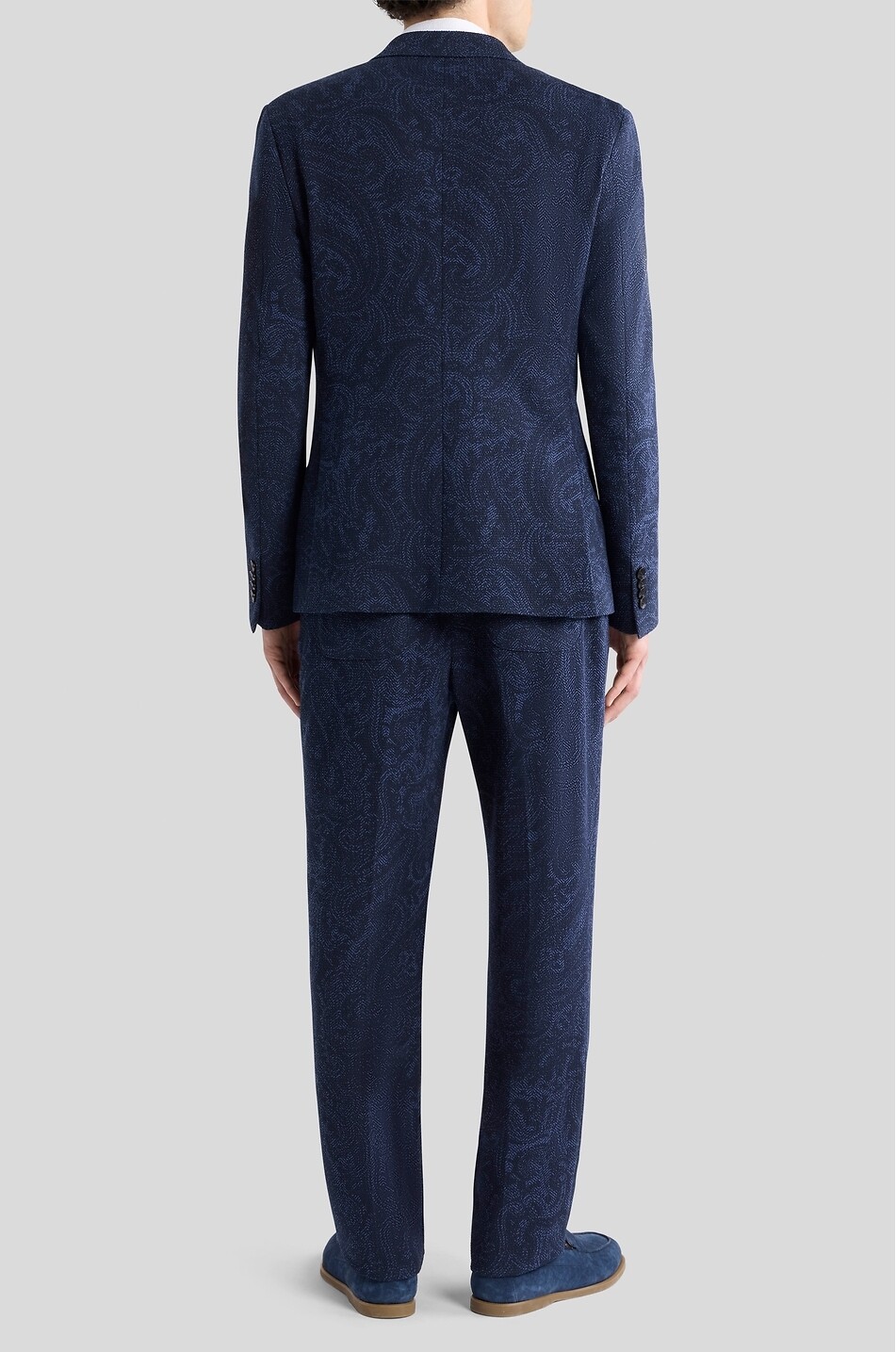 ETRO Roma paisley jacquard blazer Men DARK BLUE 6