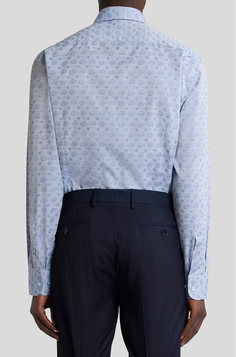 ETRO Baumwollhemd aus Paisley-Jacquard Roma Herren HELLBLAU 6