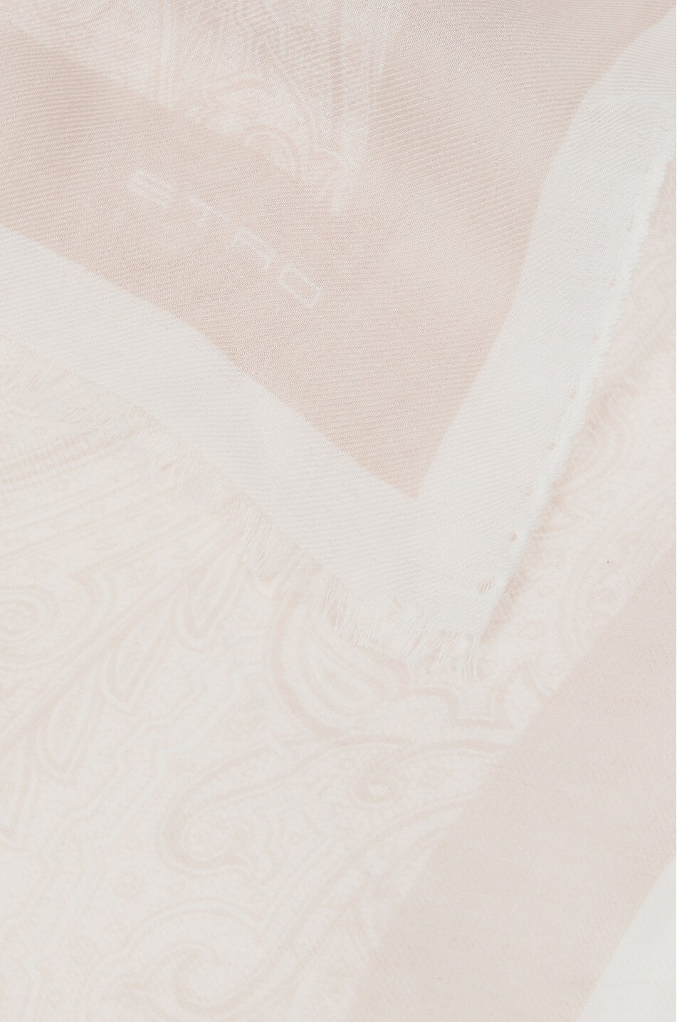ETRO Orfeo Arnica patterned modal and cashmere scarf Men EGGSHELL 6