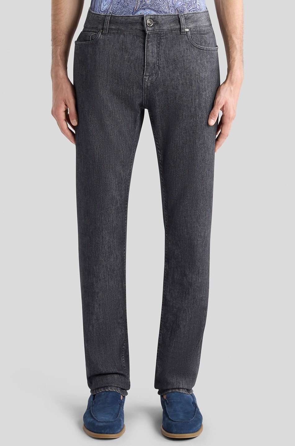 ETRO Roma slim faded jeans Men BLACK 4