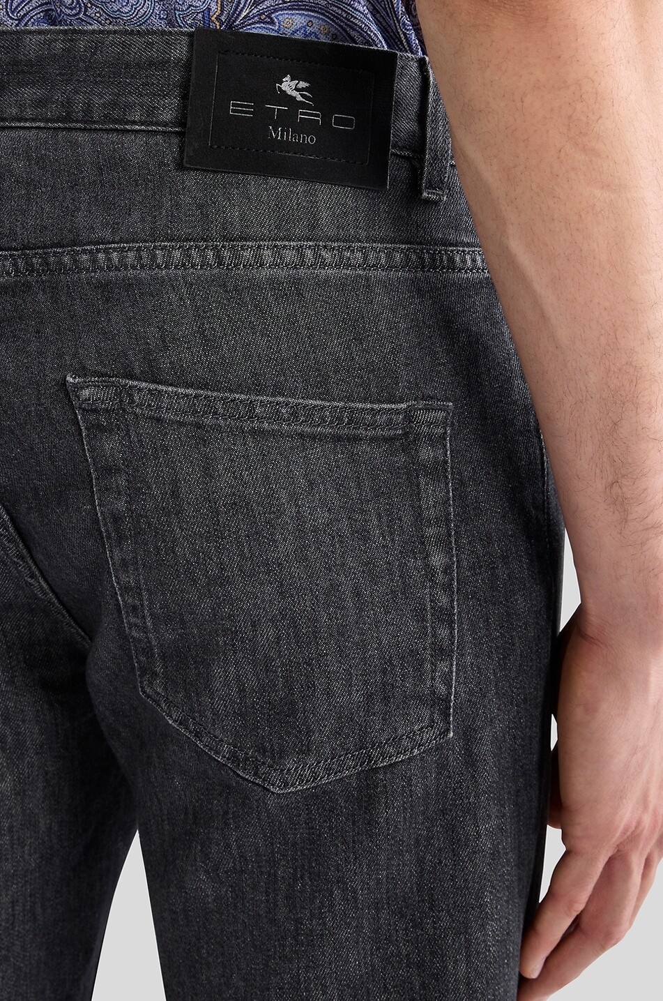 ETRO Roma slim faded jeans Men BLACK 8