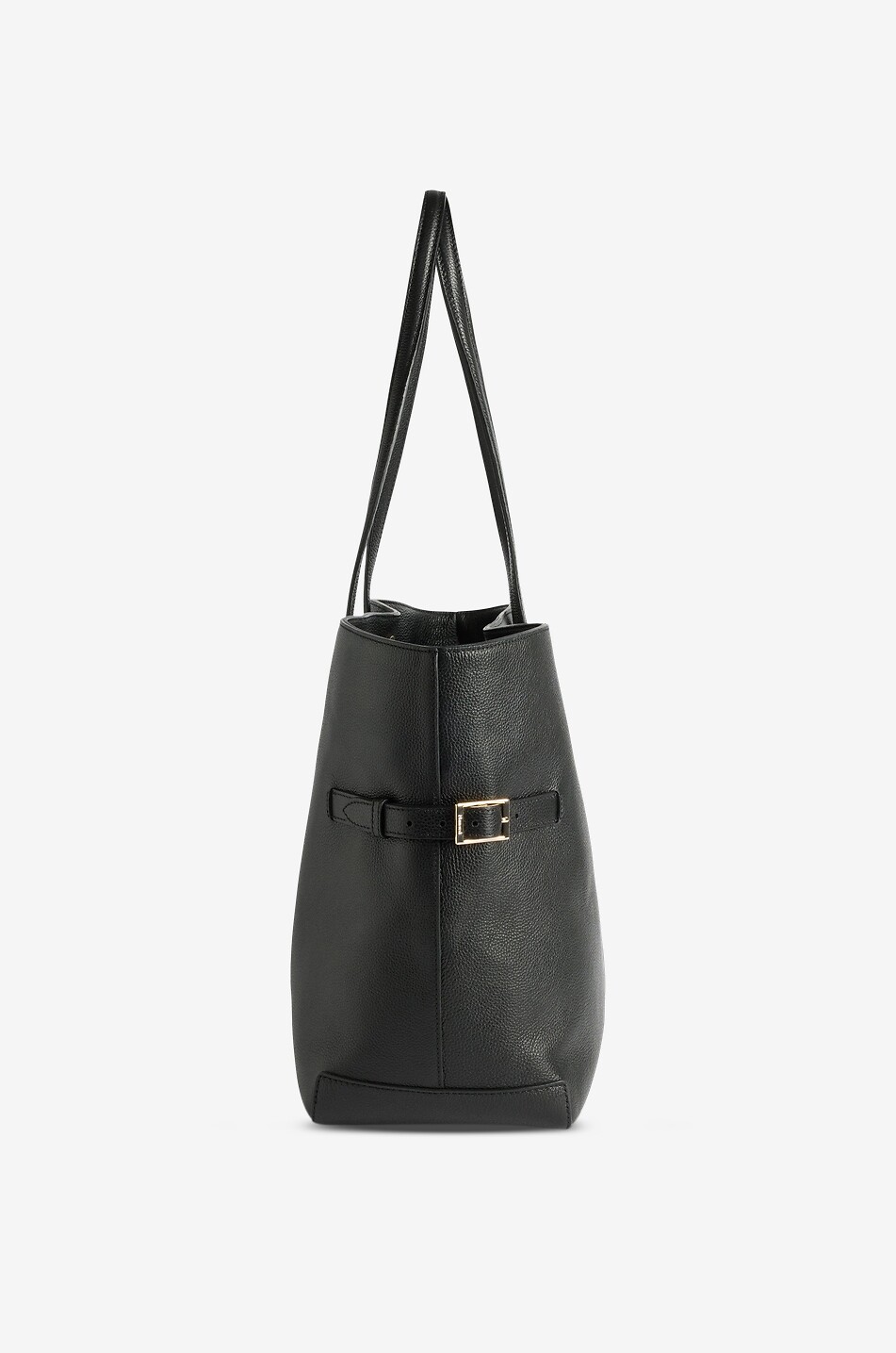 FLATTERED Lesley trapeze grained leather tote bag Women BLACK 3