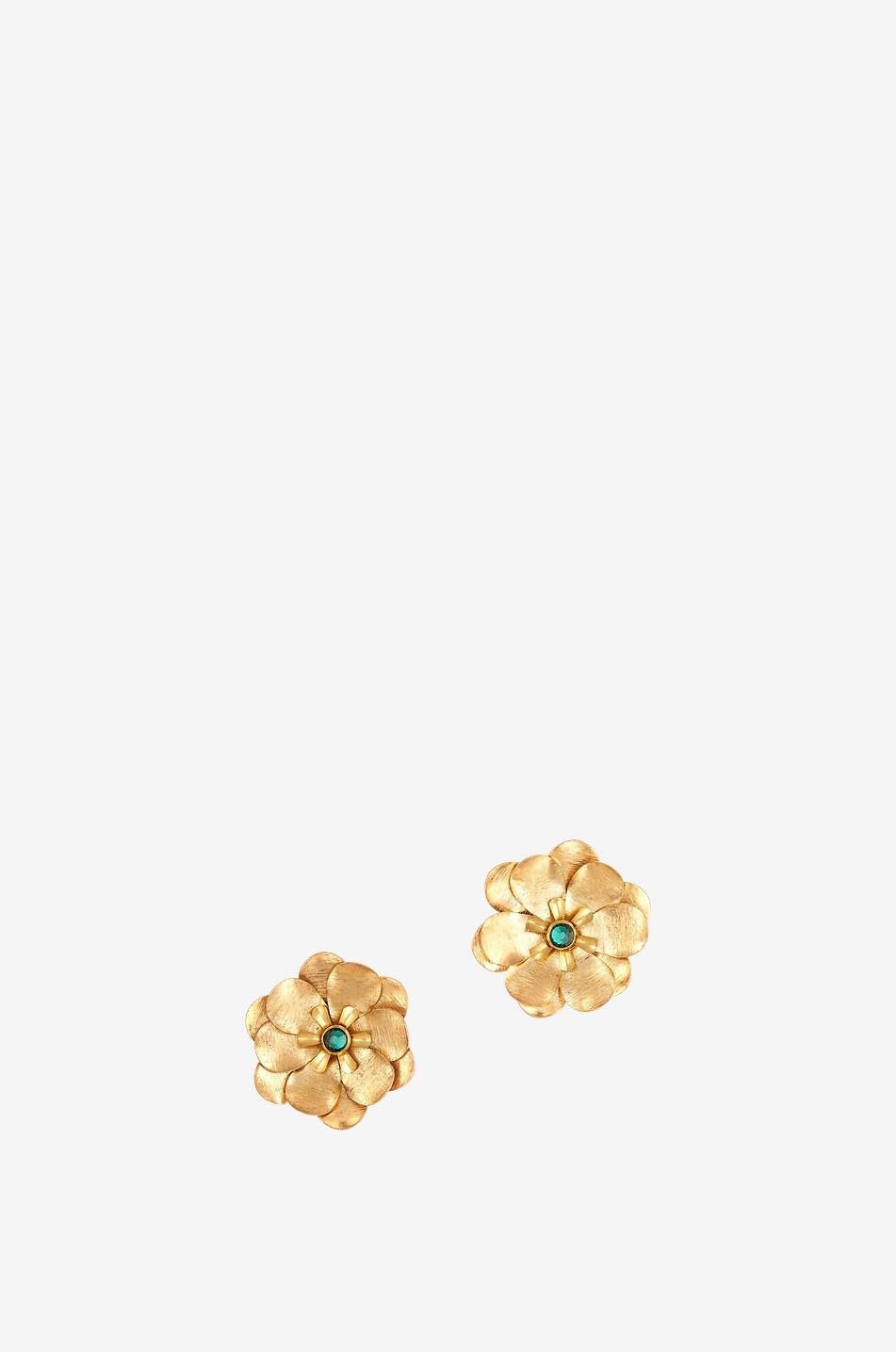 DEEPA GURNANI Clous d'oreilles dorés ornés de strass Jemena Femme DORE 1
