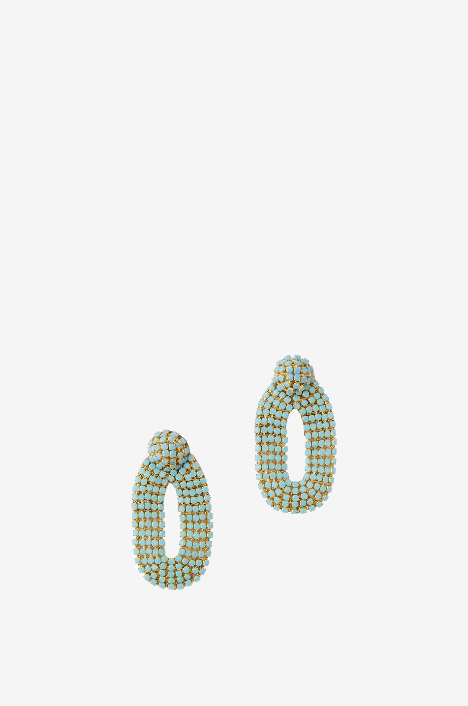 DEEPA GURNANI Bianca S rhinestone earrings Women LIGHT BLUE 1