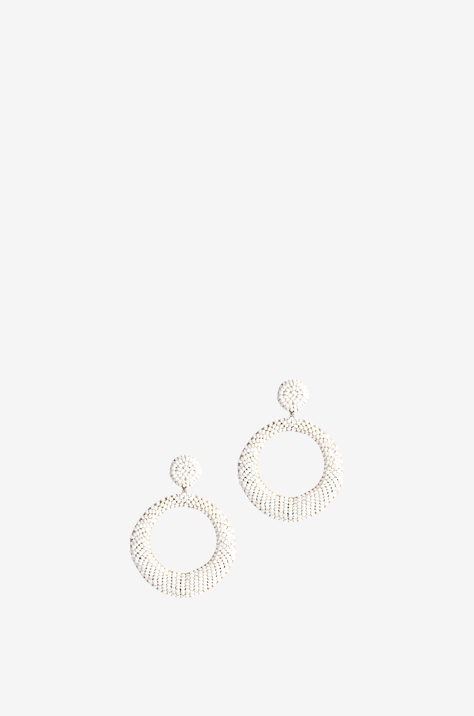 DEEPA GURNANI Boucles d'oreilles en perles de verre Asta Femme BLANC 1