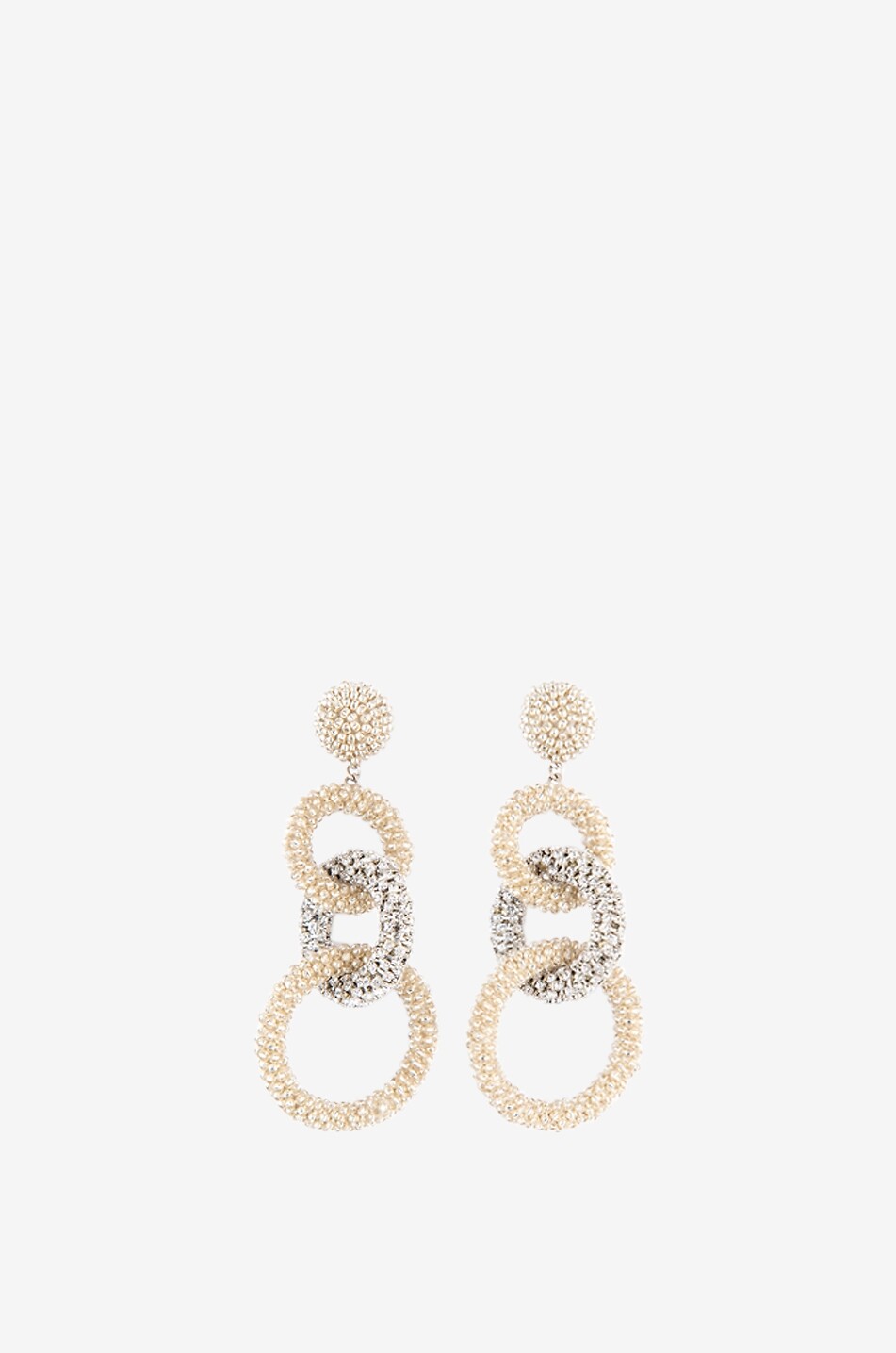 DEEPA GURNANI Sienna glass bead earrings Women SILVER 1