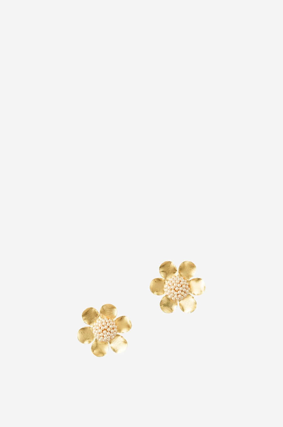 DEEPA GURNANI Goldene Ohrstecker mit Perlen Curie Damen GOLDEN 1